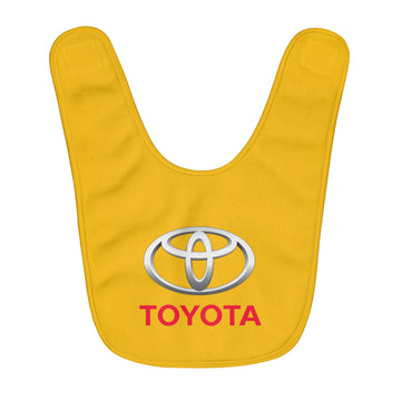 Yellow Toyota Fleece Baby Bib™