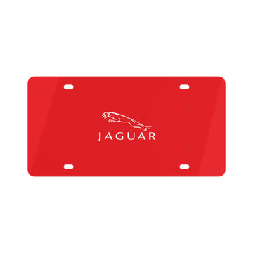 Red Jaguar License Plate™
