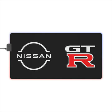 Black Nissan GTR LED Gaming Mouse Pad™