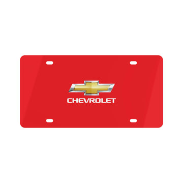 Red Chevrolet License Plate™