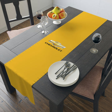Yellow Chevrolet Table Runner (Cotton, Poly)™