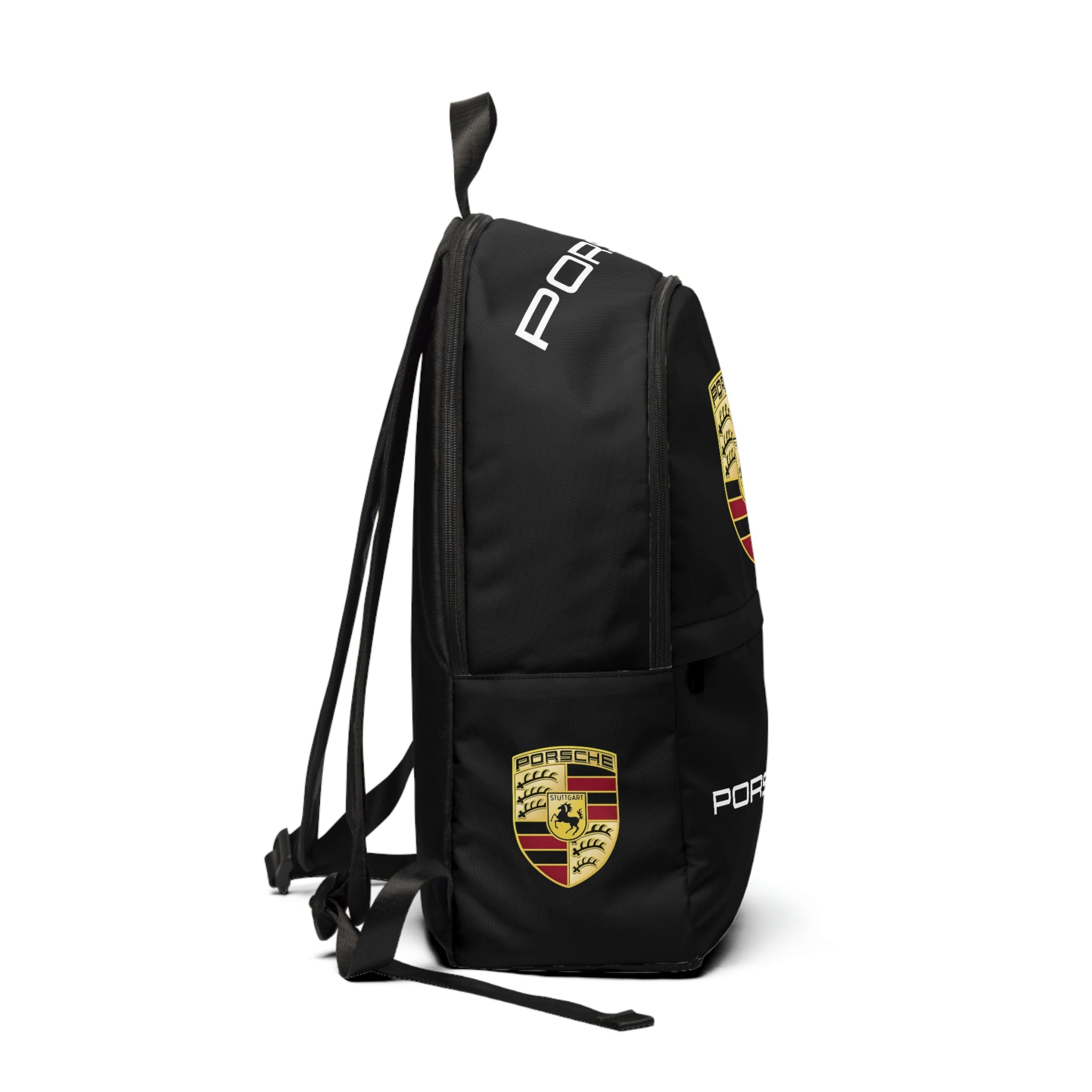 Porsche Simple Backpack Black, discount school bag, homework, back to school, book bagsgift ideas, REEDcustomART