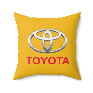 Yellow Toyota Spun Polyester Square Pillow™
