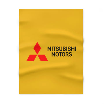 Yellow Mitsubishi Soft Fleece Baby Blanket™