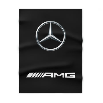 Black Mercedes Soft Fleece Baby Blanket™