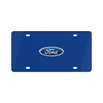 Dark Blue Ford License Plate™
