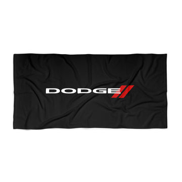 Black Dodge Beach Towel™