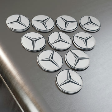 Mercedes Button Magnet, Round (10 pcs)™
