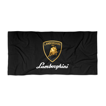 Black Lamborghini Beach Towel™