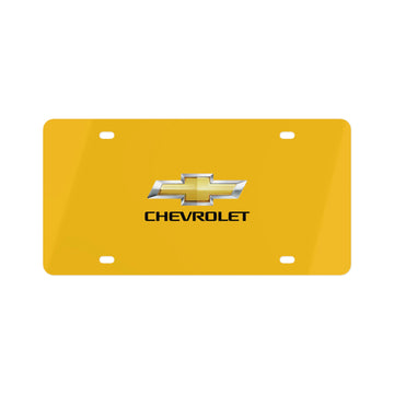 Yellow Chevrolet License Plate™