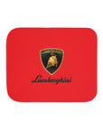 Red Lamborghini Sherpa Blanket