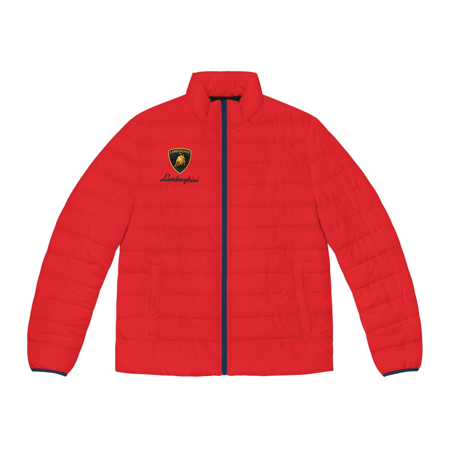 Men's Red Lamborghini Puffer Jacket