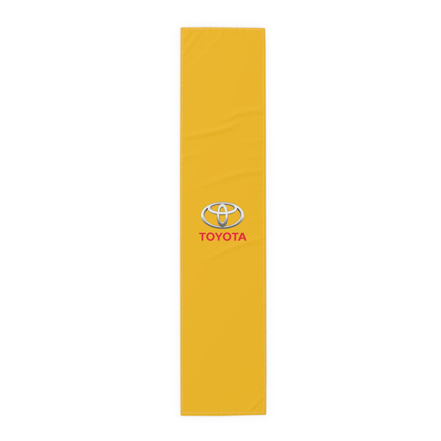 Yellow Toyota Table Runner (Cotton, Poly)™