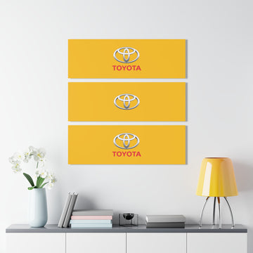 Yellow Toyota Acrylic Prints (Triptych)™