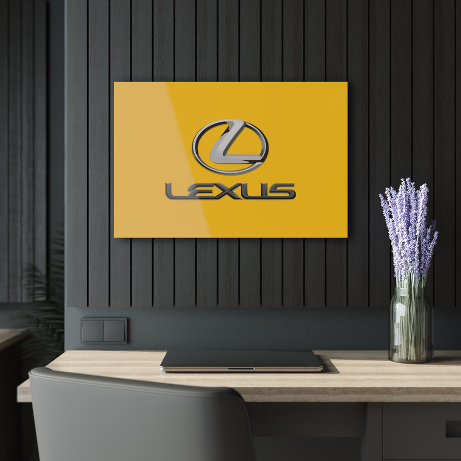 Yellow Lexus Acrylic Prints (French Cleat Hanging)™