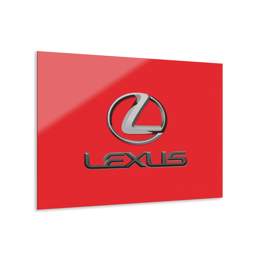 Red Lexus Acrylic Prints (French Cleat Hanging)™