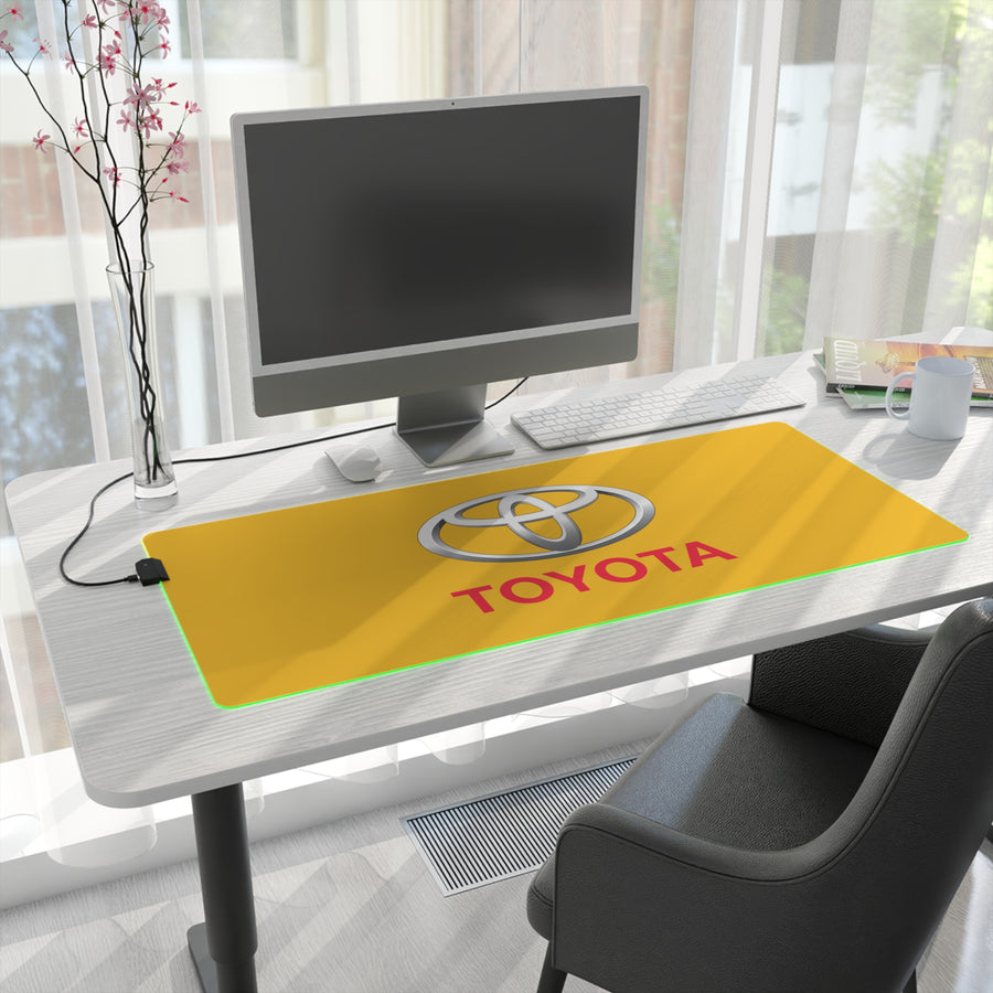 Yellow Toyota LED Gaming Mouse Pad™