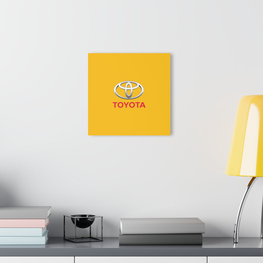 Yellow Toyota Acrylic Prints (French Cleat Hanging)™