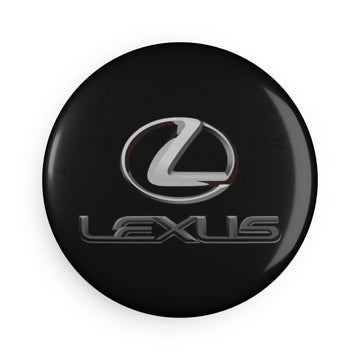 Black Lexus Button Magnet, Round (10 pcs)™