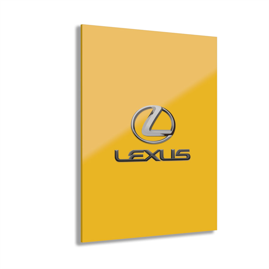 Yellow Lexus Acrylic Prints (French Cleat Hanging)™