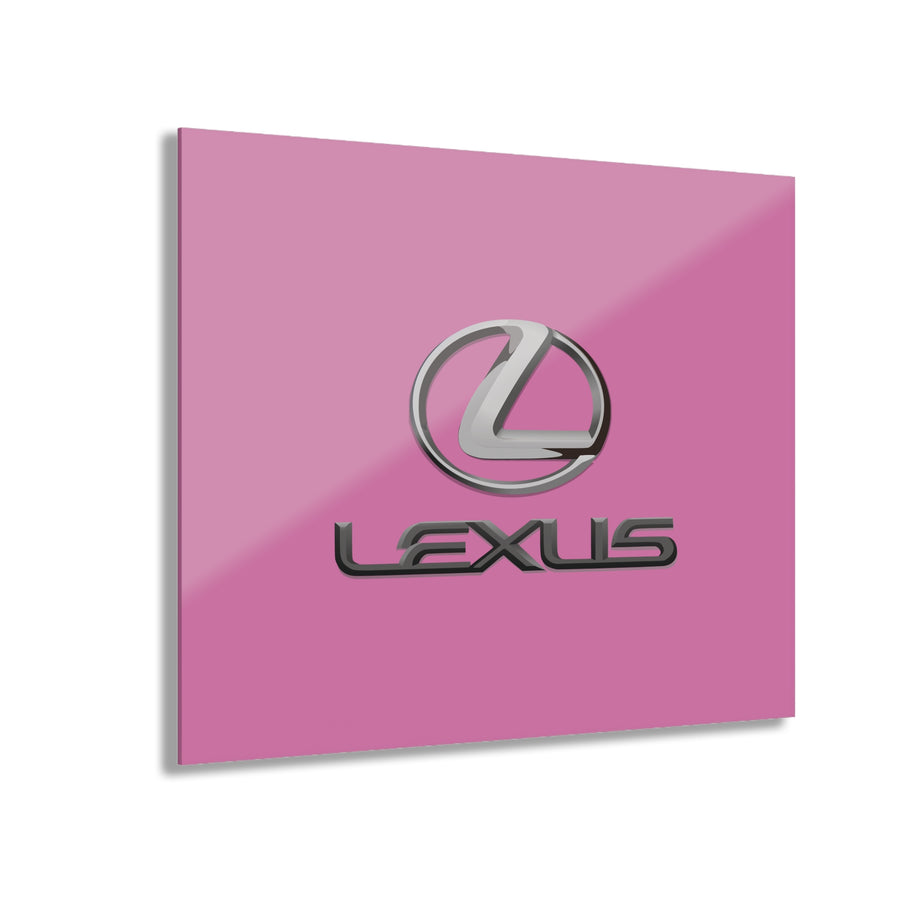 Pink Lexus Acrylic Prints (French Cleat Hanging)™