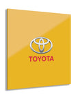 Yellow Toyota Acrylic Prints (French Cleat Hanging)™