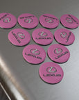 Light Pink Lexus Button Magnet, Round (10 pcs)™