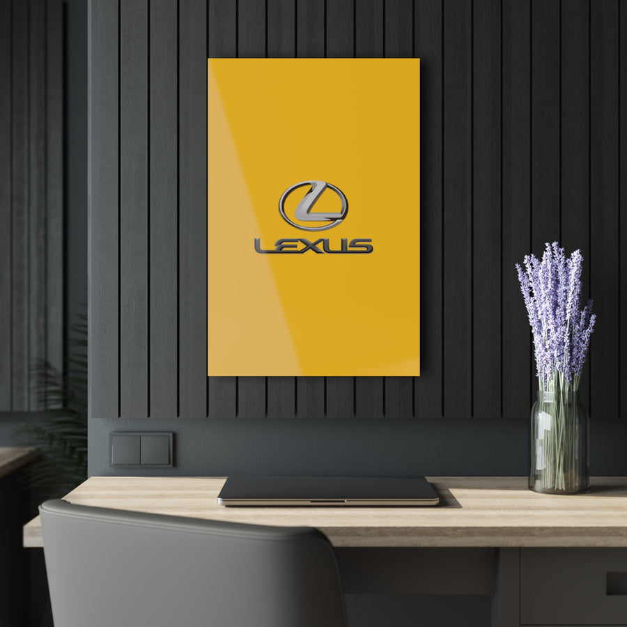 Yellow Lexus Acrylic Prints (French Cleat Hanging)™