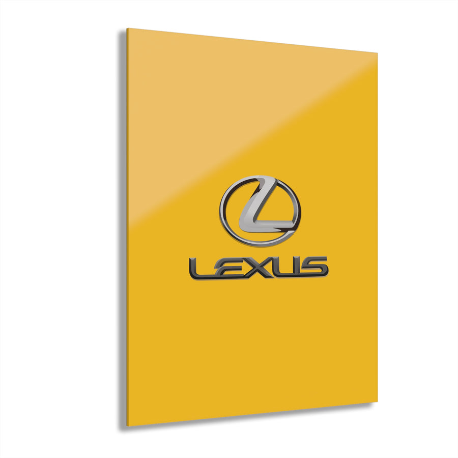 Yellow Lexus Acrylic Prints (French Cleat Hanging)™