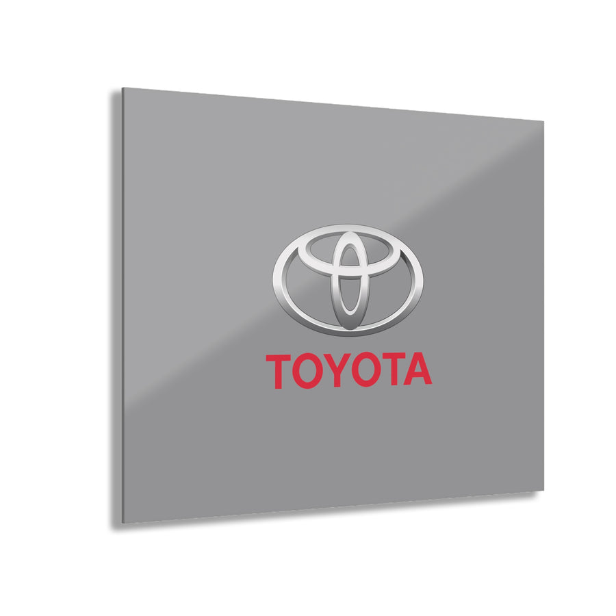 Grey Toyota Acrylic Prints (French Cleat Hanging)™