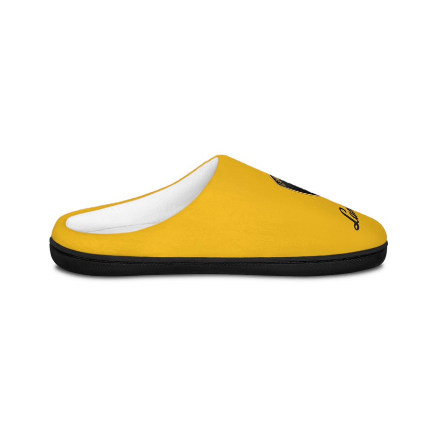 Unisex Yellow Lamborghini Indoor Slippers