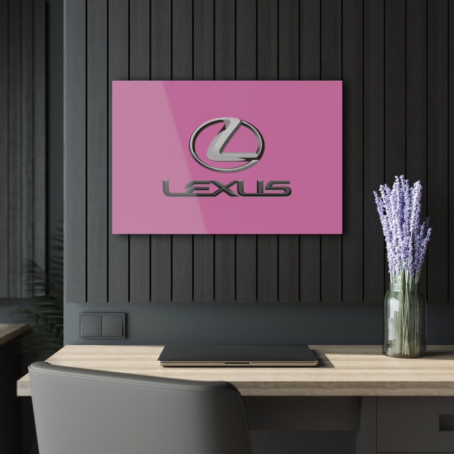 Pink Lexus Acrylic Prints (French Cleat Hanging)™