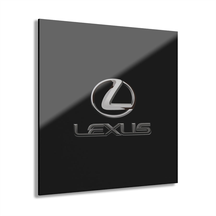 Black Lexus Acrylic Prints (French Cleat Hanging)™