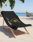 Black Lamborghini Beach Towel