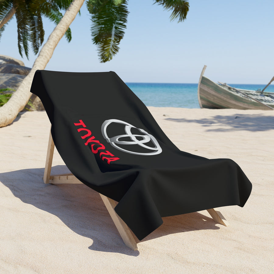 Black Toyota Beach Towel™