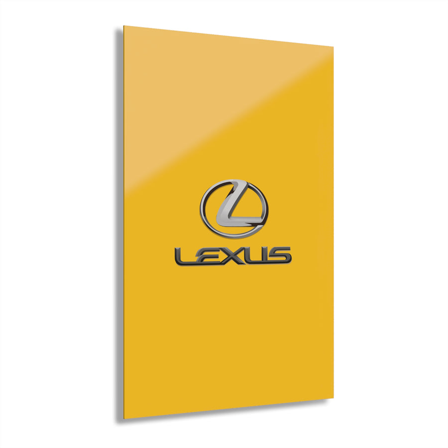 Yellow Lexus Acrylic Prints (French Cleat Hanging)™