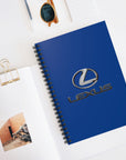 Dark Blue Lexus Spiral Notebook - Ruled Line™