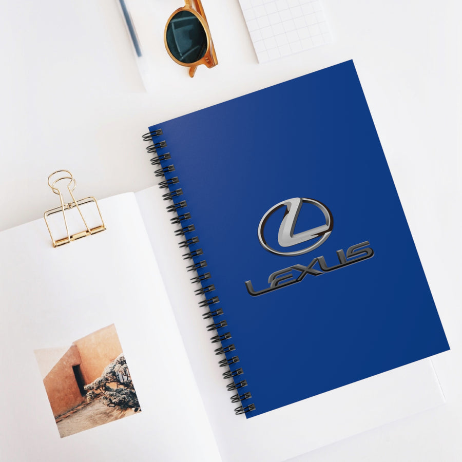 Dark Blue Lexus Spiral Notebook - Ruled Line™