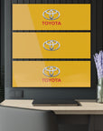 Yellow Toyota Acrylic Prints (Triptych)™