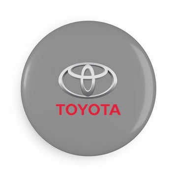 Grey Toyota Button Magnet, Round (10 pcs)™