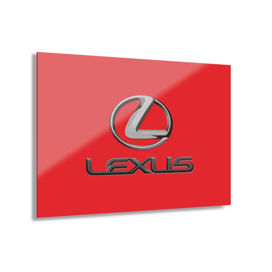 Red Lexus Acrylic Prints (French Cleat Hanging)™
