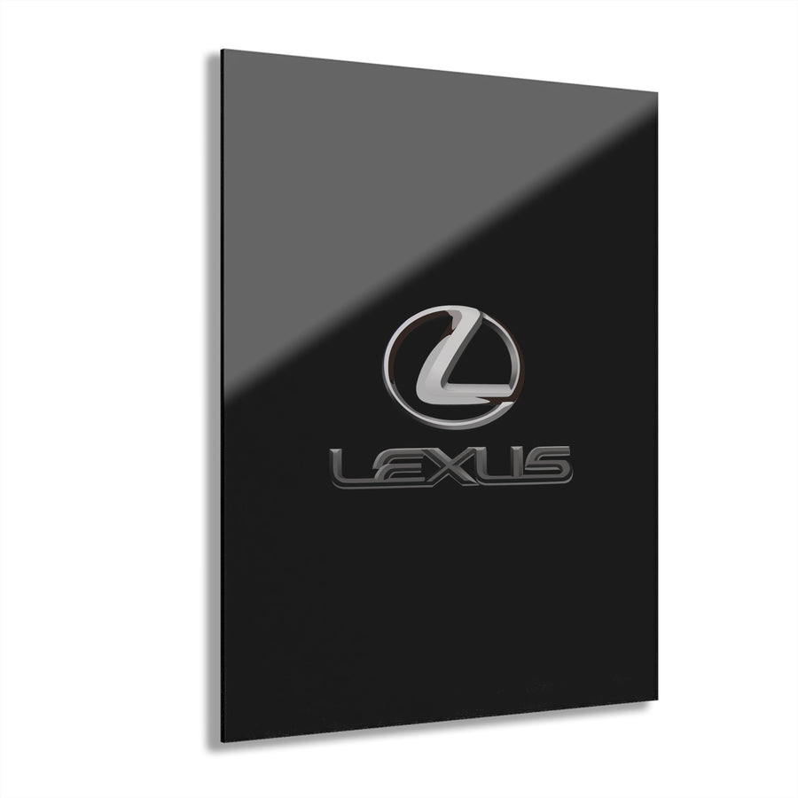 Black Lexus Acrylic Prints (French Cleat Hanging)™