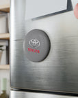 Grey Toyota Button Magnet, Round (10 pcs)™