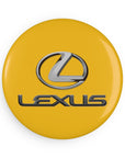 Yellow Lexus Button Magnet, Round (10 pcs)™