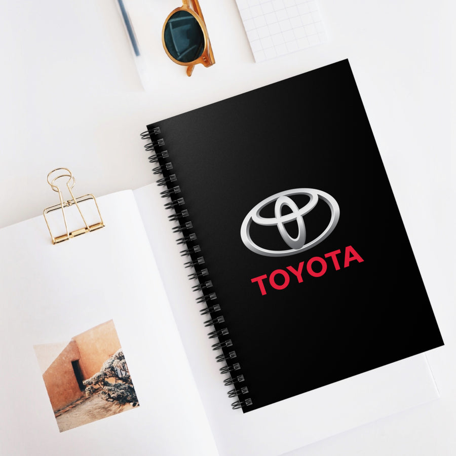 Black Toyota Spiral Notebook - Ruled Line™