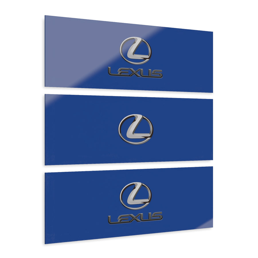 Dark Blue Lexus Acrylic Prints (Triptych)™