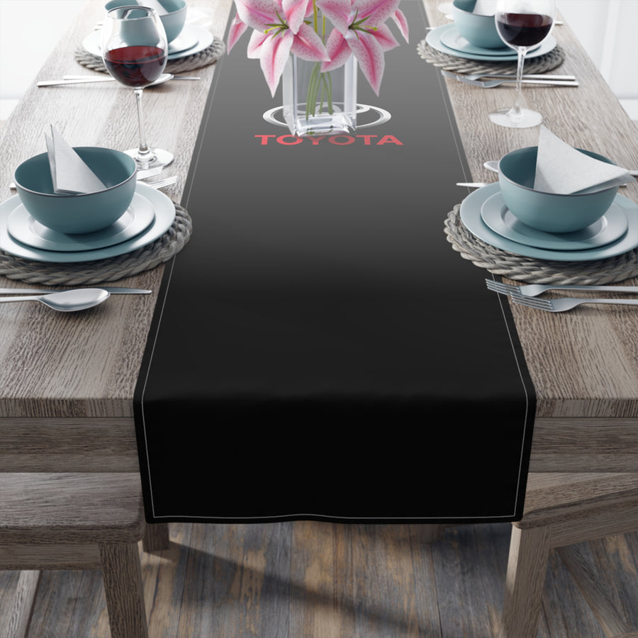 Black Toyota Table Runner (Cotton, Poly)™