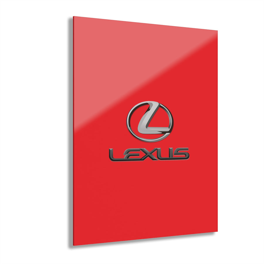 Red Lexus Acrylic Prints (French Cleat Hanging)™