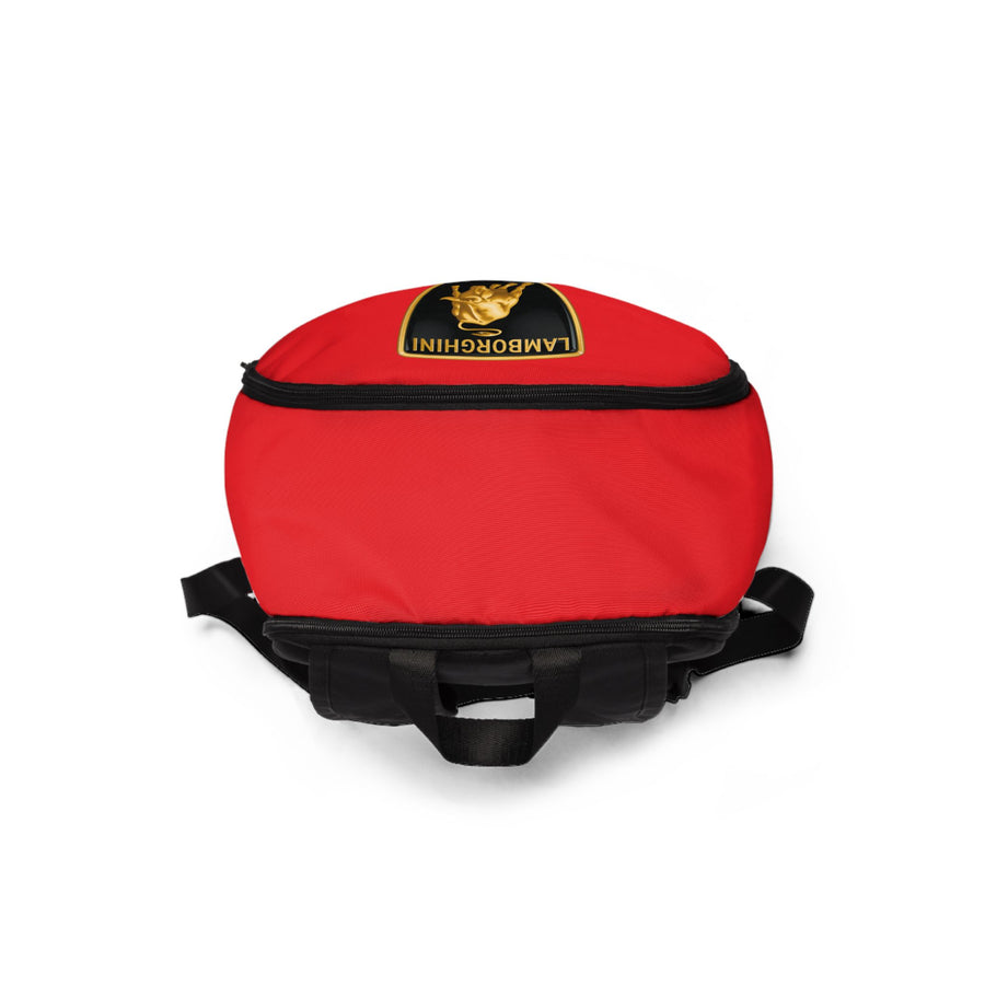 Unisex Red Lamborghini Backpack