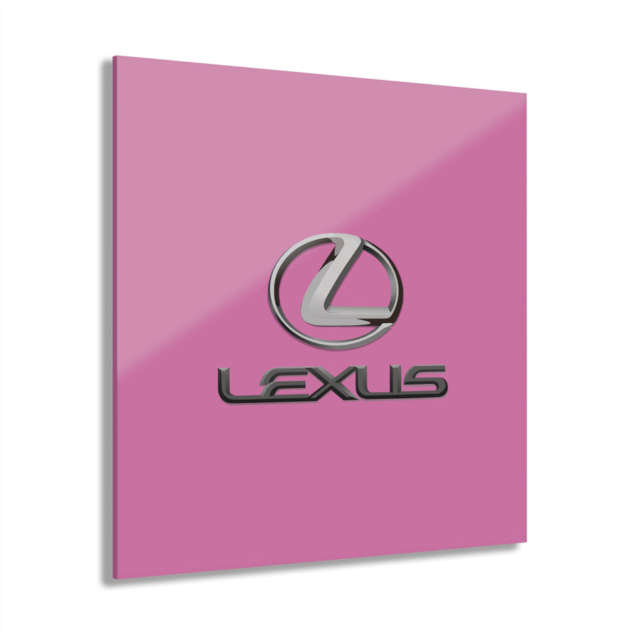 Pink Lexus Acrylic Prints (French Cleat Hanging)™